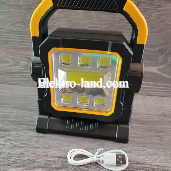 LED лампа HC-7078A фонарь аккумуляторный диодный фонарик на солнечной батареи, прожектор